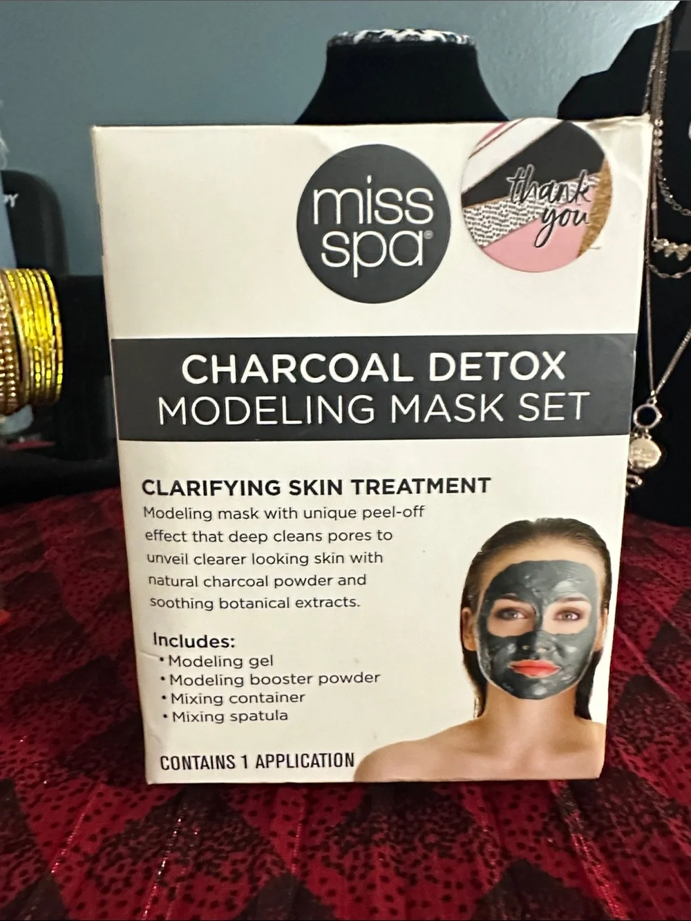 Miss Spa Charcoal Detox Modeling Mask Set - Black Clarifying Mask - Picture 4 of 4